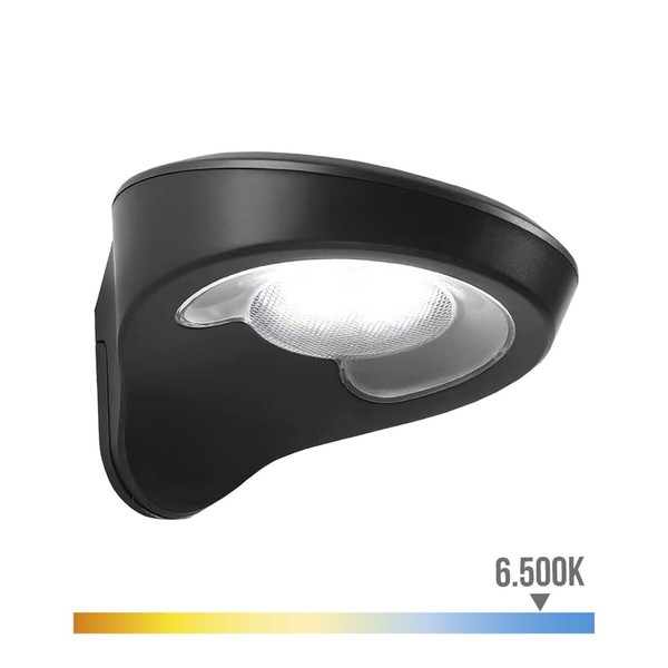 LED sienos šviesa EDM 31852 Juoda 2 W 1,8 W 200 Lm 155 Lm Saulės energijos Judesių Jutiklis (6500 K)