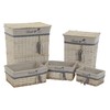Korisetti DKD Home Decor Sininen Beige Alumiini Spiraalit Välimeren 5 Kappaletta