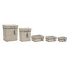 Korisetti DKD Home Decor Sininen Beige Alumiini Spiraalit Välimeren 5 Kappaletta