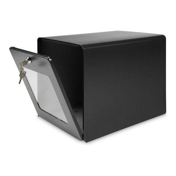 Postkast Burg-Wachter must roostevaba teras kristall tsingitud teras 28 x 36,5 x 31 cm