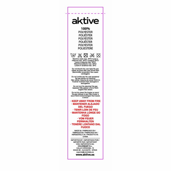 Rectangular Shade Sail Aktive Grey 200 x 0,5 x 300 cm Rectangular (6 Units)