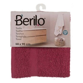 Kylpypyyhe Berilo Punaruskea 80 % puuvillaa 20 % Polyesteri 50 x 0,5 x 90 cm 25 x 3 x 22 cm (6 osaa)