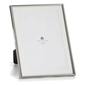 Photo frame Gift Decor Silver Crystal Steel (12 Units)