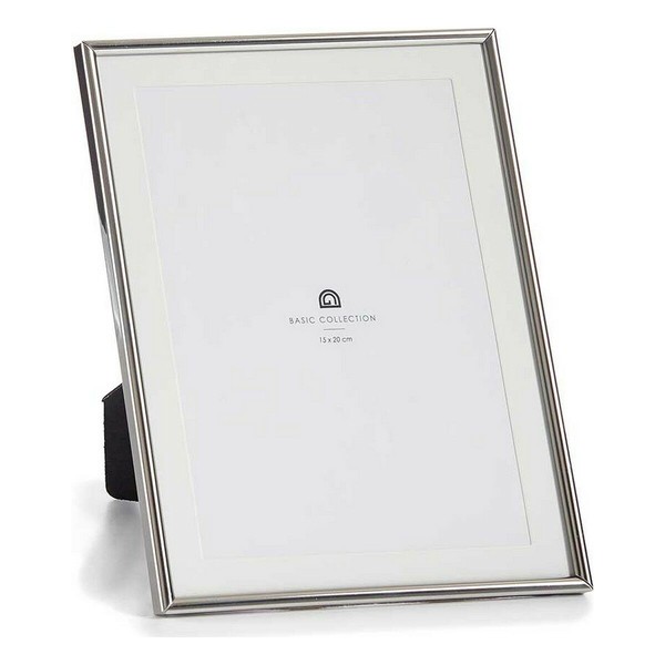 Photo frame Gift Decor Silver Crystal Steel (12 Units)