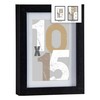 Photo frame Gift Decor Black Glass MDF Wood (6 Units)