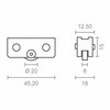 протектор EDM 85470 CLL/104 rd18 Сталь 45,2 x 15 mm (2 штук)