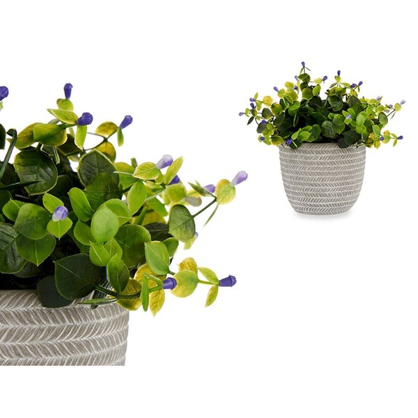 Decorative Plant Ibergarden Plastic Flowers 21 x 20,6 x 21 cm (8 Units)