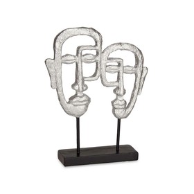 Dekoratīvās figūriņas Gift Decor Sudrabains Sudrabs Seja 27 x 32,5 x 10,5 cm (4 gb.)