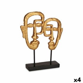 Dekoratīvās figūriņas Gift Decor Bronza Seja 27 x 32,5 x 10,5 cm (4 gb.)
