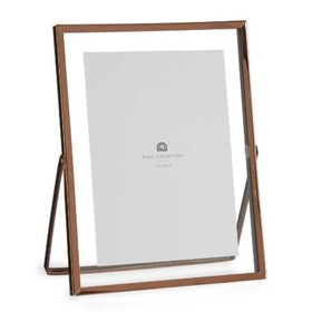 Photo frame Gift Decor Copper Metal Glass Plastic (12 Units)