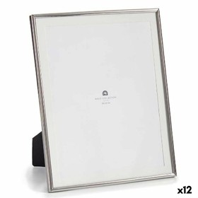 Photo frame Gift Decor Silver Crystal Steel (12 Units)