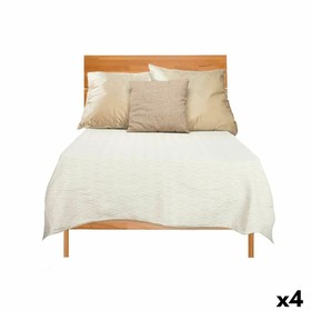 Bedspread (quilt) Gift Decor Beige 180 x 260 cm Rhombus (4 Units)