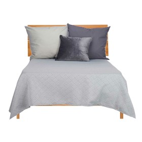 Bedspread (quilt) Gift Decor Grey 240 x 260 cm Geometric (4 Units)