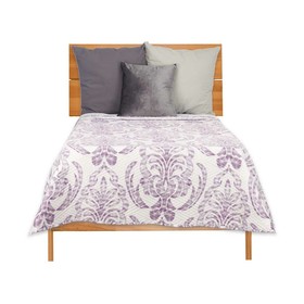 Reversible Bedspread Gift Decor White Purple 180 x 260 cm 260 x 0,3 x 180 cm (6 Units)
