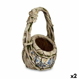 Dekoratyvinė sodo figūra Ibergarden Polirezinas Vaza 25,5 x 44 x 27,5 cm (2 vnt.)