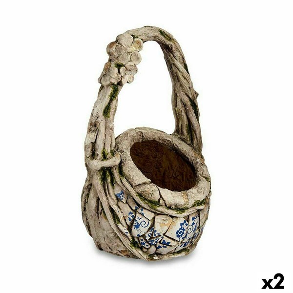 Decorative Garden Figure Ibergarden Polyresin Vase 25,5 x 44 x 27,5 cm (2 Units)
