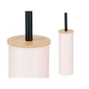 Tualetes Birste Berilo Rozā Metāls Bambuss Plastmasa 9,5 X 27 X 9,5 cm (6 gb.)