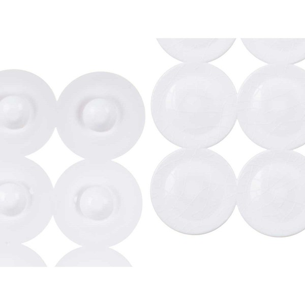 Luistamaton suihkumatto Berilo Valkoinen PVC 6 x 38 x 6 cm 68 x 36 x 1 cm 68 x 1 x 36 cm (6 osaa)