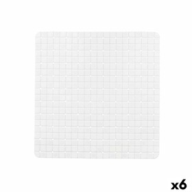 Neslīdošs dušas paklājs Berilo Balts PVC 6 x 50 x 6 cm 50,3 x 50,3 x 0,7 cm Rāmji (6 gb.)