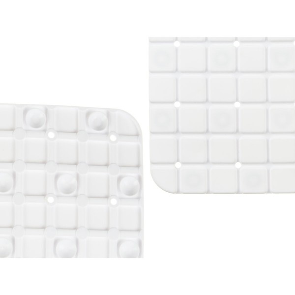 Luistamaton suihkumatto Berilo Valkoinen PVC 6 x 50 x 6 cm 50,3 x 50,3 x 0,7 cm Kehykset (6 osaa)