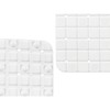 Neslīdošs dušas paklājs Berilo Balts PVC 6 x 50 x 6 cm 50,3 x 50,3 x 0,7 cm Rāmji (6 gb.)