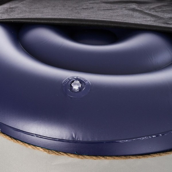 Täytettävä Puff étnico Sininen 55 x 55 x 25 cm Etninen