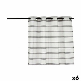 Verho Gift Decor Harmaa 140 x 0,1 x 260 cm Raidat (6 osaa)