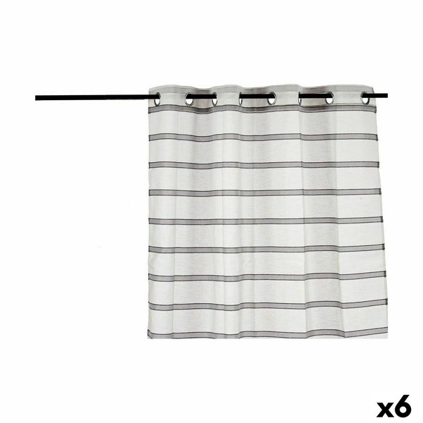 Verho Gift Decor Harmaa 140 x 0,1 x 260 cm Raidat (6 osaa)