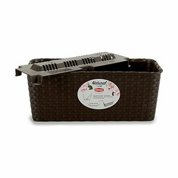 Balkona Puķu Kaste Stefanplast Plastmasa 13 x 11 x 28,5 cm 28,5 x 11 x 13 cm (12 gb.)