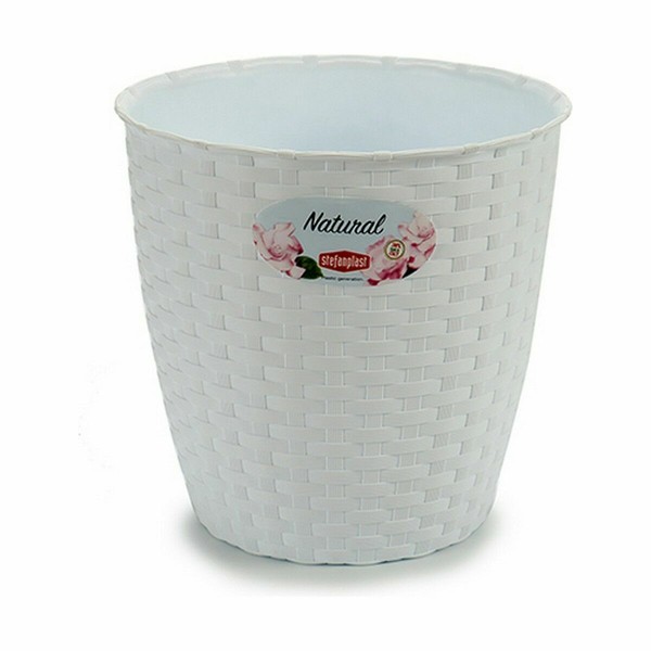 Kasvit Stefanplast Valkoinen Muovinen 19 x 17,5 x 19 cm (12 osaa)