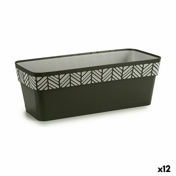 Наружный ящик для растений Stefanplast Orfeo Антрацитный Пластик 18 x 17 x 49,5 cm (12 штук)