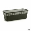 Balkona Puķu Kaste Stefanplast Orfeo Antracīts Plastmasa 18 x 17 x 49,5 cm (12 gb.)