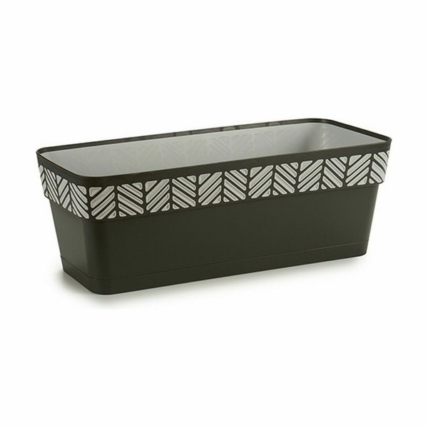 Balkona Puķu Kaste Stefanplast Orfeo Antracīts Plastmasa 18 x 17 x 49,5 cm (12 gb.)