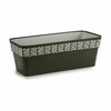 Balkona Puķu Kaste Stefanplast Orfeo Antracīts Plastmasa 18 x 17 x 49,5 cm (12 gb.)