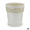 Vazonas su automatiniu drėkinimu Stefanplast Cloe Balta Plastmasinis 19 x 19 x 19 cm (12 vnt.)