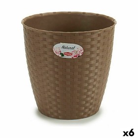 stādītājs Stefanplast Brūns Plastmasa 24 x 22,5 x 24 cm (6 gb.)