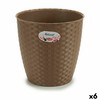 stādītājs Stefanplast Brūns Plastmasa 24 x 22,5 x 24 cm (6 gb.)
