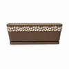 Planter Stefanplast Cloe Brown Plastic 49,5 x 17 x 19 cm (12 Units)