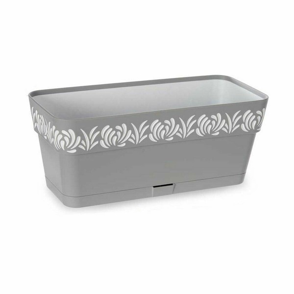 Planter Stefanplast Gaia Grey Plastic 13,3 x 12,3 x 29,3 cm (12 Units)