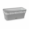 Planter Stefanplast Gaia Grey Plastic 13,3 x 12,3 x 29,3 cm (12 Units)