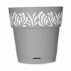 Itsekasteleva kukkaruukku Stefanplast Gaia Harmaa Muovinen 25 x 25 x 25 cm (6 osaa)
