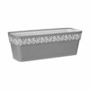 Balkona Puķu Kaste Stefanplast Gaia Pelēks Plastmasa 49,5 x 17 x 19 cm (12 gb.)