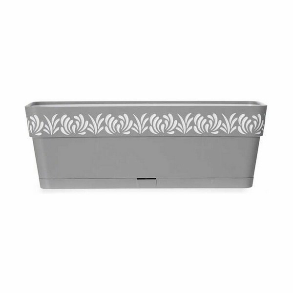 Kukkalaatikko Stefanplast Gaia Harmaa Muovinen 49,5 x 17 x 19 cm (12 osaa)
