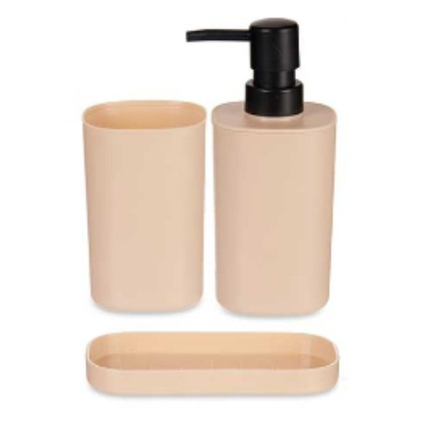 Kylpysetti Berilo Musta Beige polypropeeni (12 osaa)