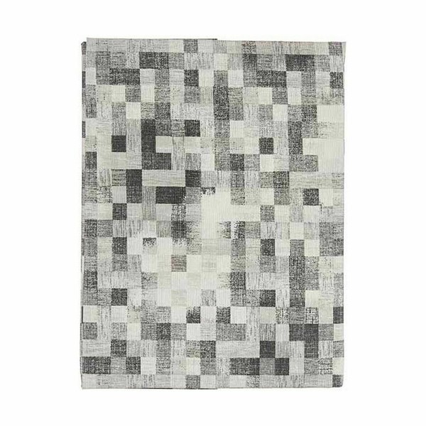Dėmėms atspari staltiesė Kinvara Pilka Plona drobė Apsauga nuo dėmių Rėmeliai 140 x 180 cm (6 vnt.)