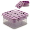 Jewelry box Gondol Purple Transparent Plastic 24,5 x 11,5 x 26 cm (12 Units)