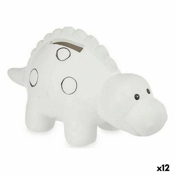 Krājkastīte apgleznošanai Pincello Keramika Dinozaurs 6,5 x 8,7 x 16 cm 15,7 x 8,5 x 6 cm 16 x 8,7 x 6,5 cm (12 gb.)