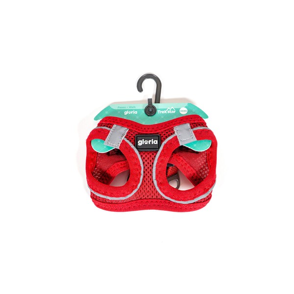 Упряжь для собак Gloria Trek Star 27-28 cm 31-34,6 cm Красный XS