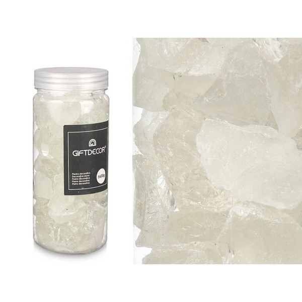 Dekoratyviniai akmenys Gift Decor Balta 600 g Kvarcas (12 vnt.)