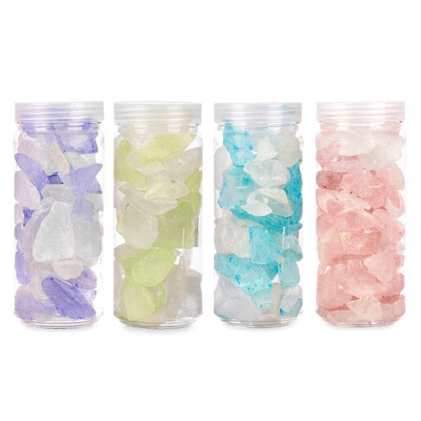Dekoratyviniai akmenys Gift Decor Mėlyna Žalia Purpurinė Rožinė 600 g (12 vnt.)